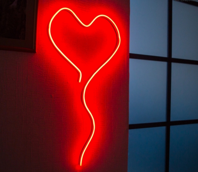 Heart Love Unbreakable Neon Sign Night Light Valentine's day, Anniversary