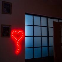 Heart Love Unbreakable Neon Sign Night Light Valentine's day, Anniversary