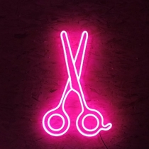 Scissors Custom Unbreakable Neon Sign