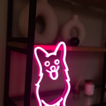 Neon Сorgi, Dog Neon Sign, Unbreakable Neon Sign, Neon Nightlight, Beautiful Gift