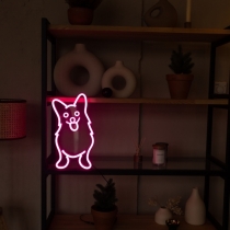 Neon Сorgi, Dog Neon Sign, Unbreakable Neon Sign, Neon Nightlight, Beautiful Gift