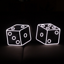 Dice, Unbreakable Neon Sign, Neon Nightlight, Beautiful Gift.