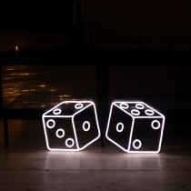 Dice, Unbreakable Neon Sign, Neon Nightlight, Beautiful Gift.