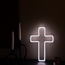 Cross, Unbreakable Neon Sign, Neon Nightlight, Unforgettable Present .