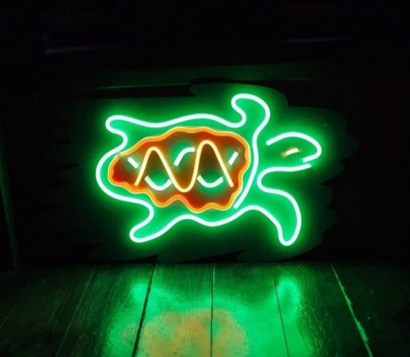 Turtle, Unbreakable Neon Sign, Neon Nightlight, Beautiful Gift.
