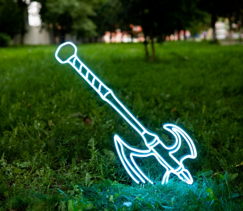 Battle Axe, Unbreakable Neon Sign, Neon Nightlight, Beautiful Gift.