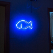 Big Fish, Unbreakable Neon Sign, Neon Nightlight, Beautiful Gift.