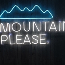 The Mountains, Unbreakable Neon Sign, Neon Letters