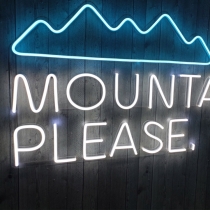 The Mountains, Unbreakable Neon Sign, Neon Letters