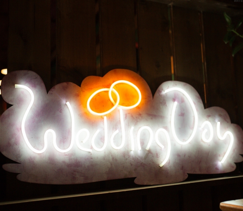 Wedding Day, Unbreakable Neon Sign, Neon Nightlight, Beautiful Gift.