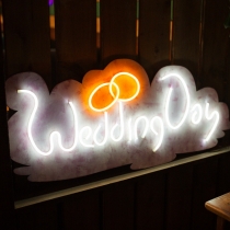 Wedding Day, Unbreakable Neon Sign, Neon Nightlight, Beautiful Gift.