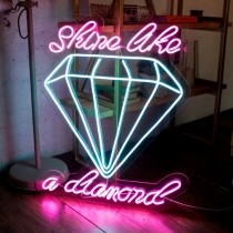 Shine Like A Diamond, Unbreakable Neon Sign, Neon Nightlight, Beautiful Gift.