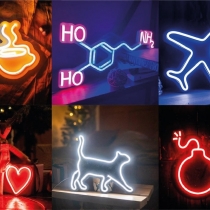 Set Of 6 Neon Signs,  Unbreakable Neon Signs, Neon Nightlights, Beautiful Gift.