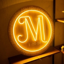 Monogram, Unbreakable Neon Sign, Neon Nightlight, Beautiful Gift.