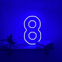 Neon Number, Football Number, Unbreakable Neon Sign, Neon Letters,