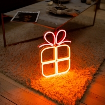 Present Box, Unbreakable Neon Sign, Neon Nightlight, Beautiful Gift.