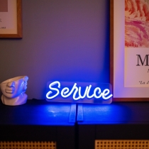 Service, Unbreakable Neon Sign, Neon Nightlight, Beautiful Gift.