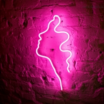 Girl's Profile, Woman Sign, Unbreakable Neon Sign Night Light