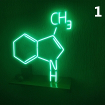 Molecule, 2 Models, Unbreakable Neon Sign, Different colors