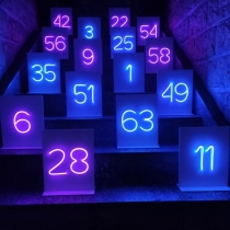 Neon Numbers, Two Styles, Unbreakable Neon Sign