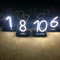 Neon Numbers, Two Styles, Unbreakable Neon Sign