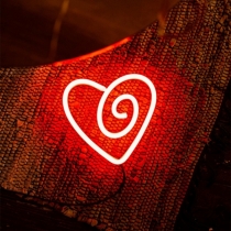 Small Heart, Love, Unbreakable Neon Sign, Night Light, Valentine's day, Anniversary