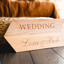 Wholesale/Retail Of Wedding sign Pointer, Table Sign, Handmade Of Wood, Width 35сm