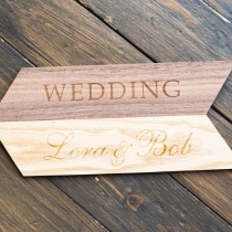 Wholesale/Retail Of Wedding sign Pointer, Table Sign, Handmade Of Wood, Width 35сm