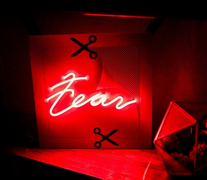 Cut out the Fear, Unbreakable Neon Sign