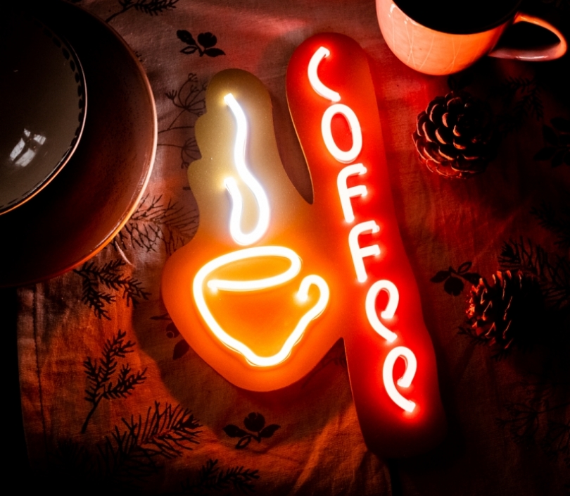Coffee (small), Unbreakable Neon Sign, Neon letters