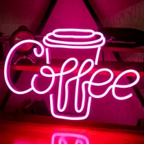 Coffee Cup,  Unbreakable Neon Sign, Neon Nightlight, Beautiful Gift.