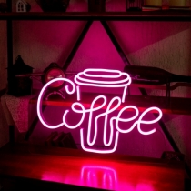Coffee Cup,  Unbreakable Neon Sign, Neon Nightlight, Beautiful Gift.
